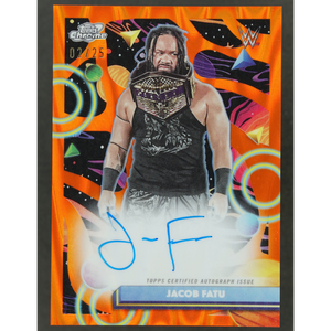 Jacob Fatu 2026 Cosmic Orange Auto 2/25 #CCA-JCF