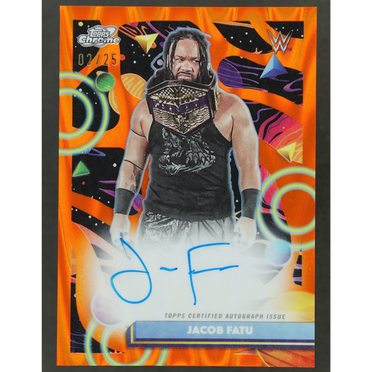 Jacob Fatu 2026 Cosmic Orange Auto 2/25 #CCA-JCF
