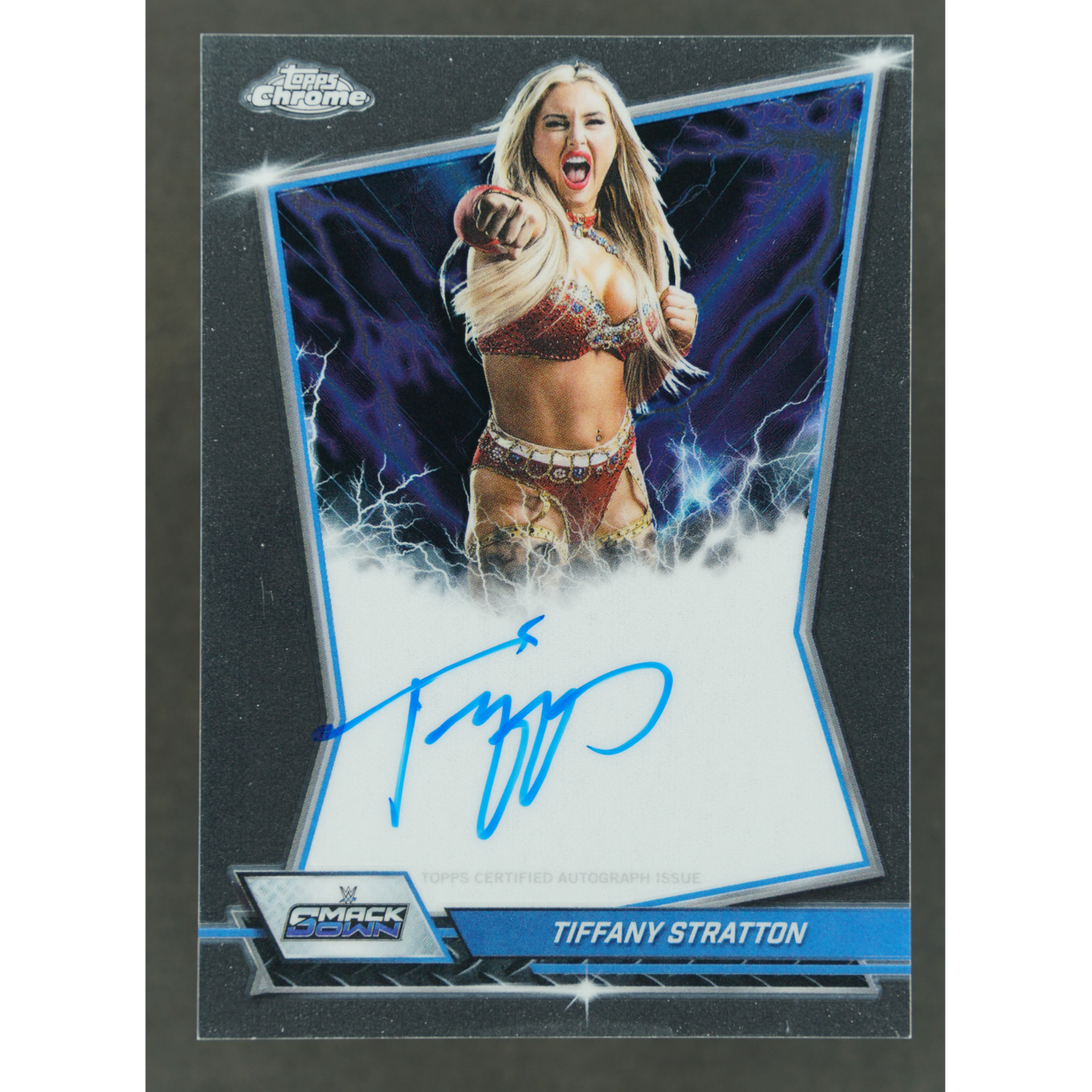 Tiffany Stratton 2026 Chrome Blue Brand Auto #BBA-TIF