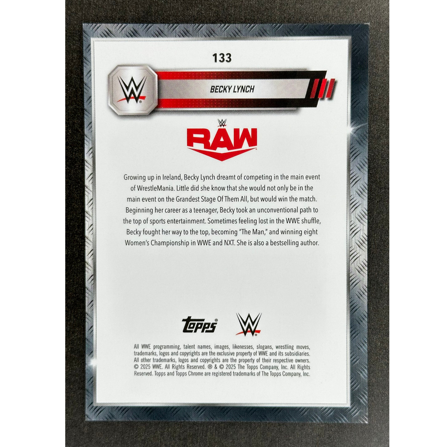 Becky Lynch 2025 Chrome Gold 41/50 #133