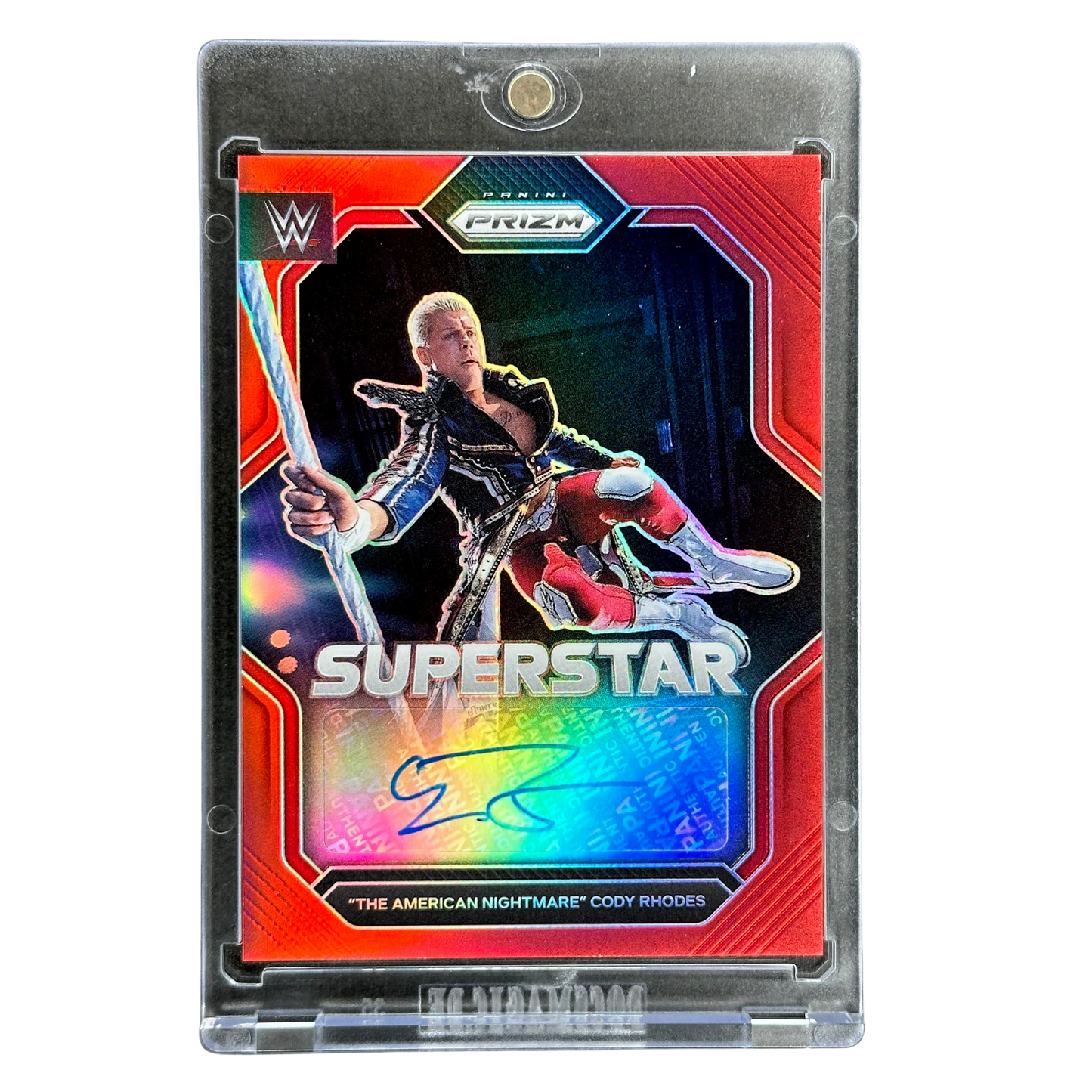 Cody Rhodes 2023 Prizm Superstar Auto Red 21/99 #SA-CRD