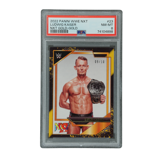 Ludwig Kaiser 2022 NXT Gold 9/10 PSA 8 #23