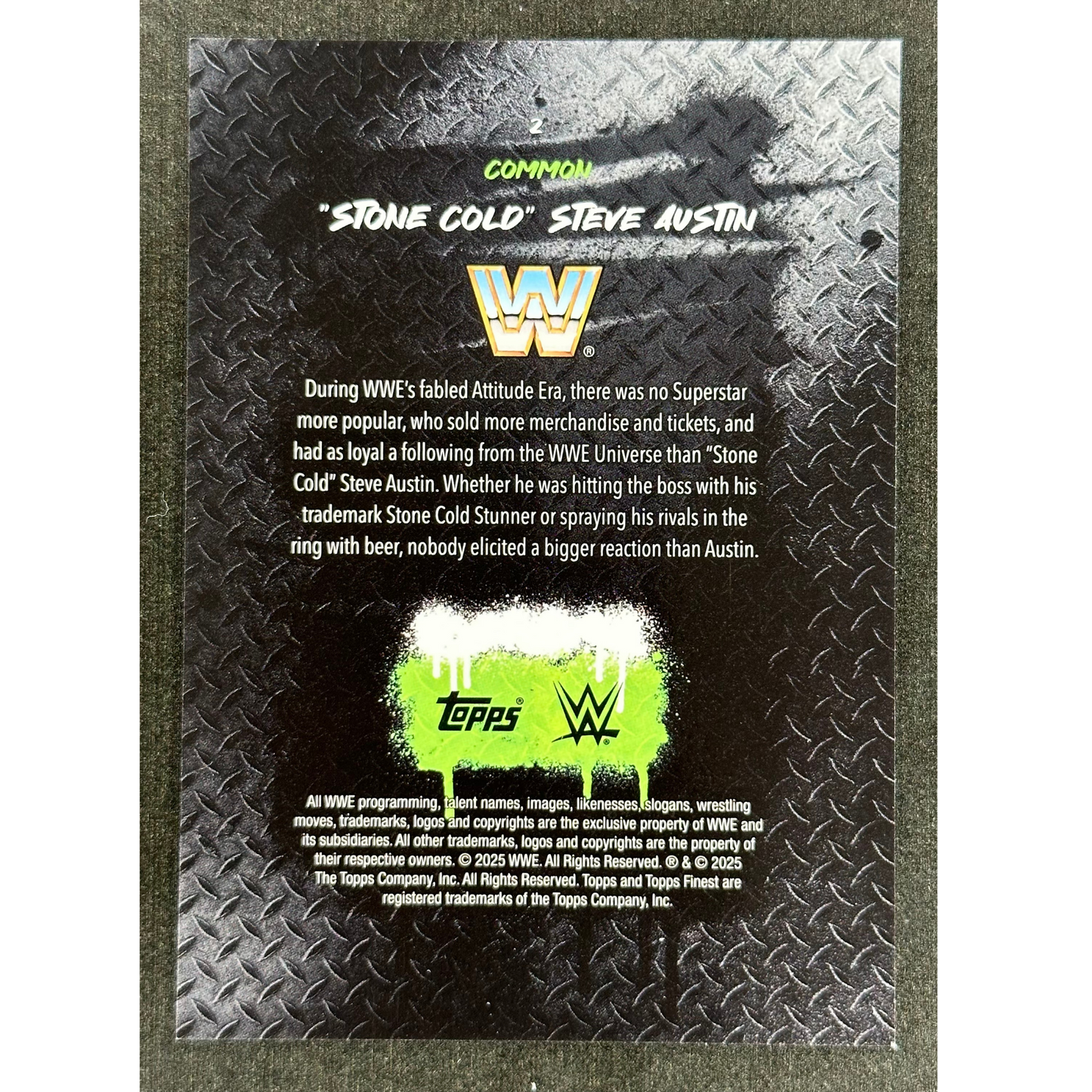 "Stone Cold" Steve Austin 2025 Finest 3/25 Common #2