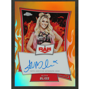 Alexa Bliss 2025 Chrome Orange Red Brand Auto 23/25 #RBA-ALE