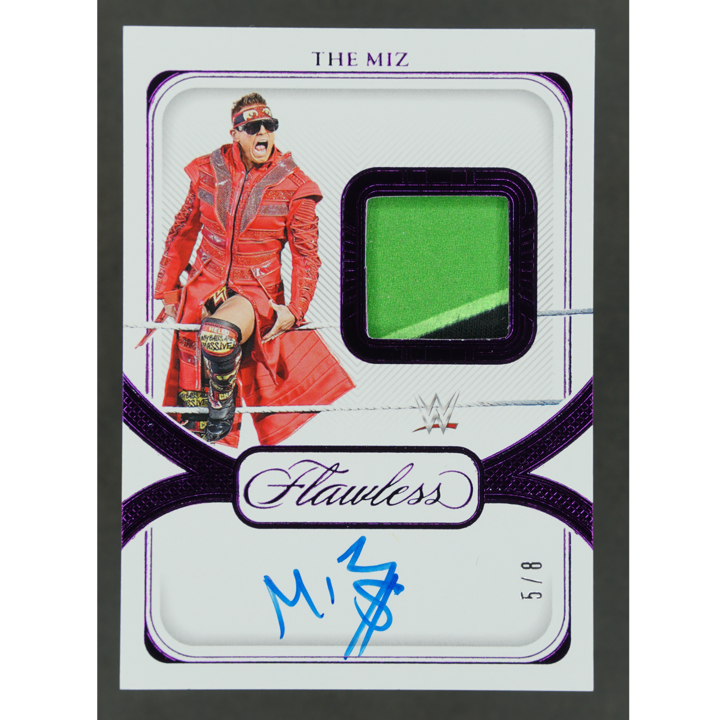 The Miz 2024 Flawless Memorabilia Auto 5/8 #SP-MIZ