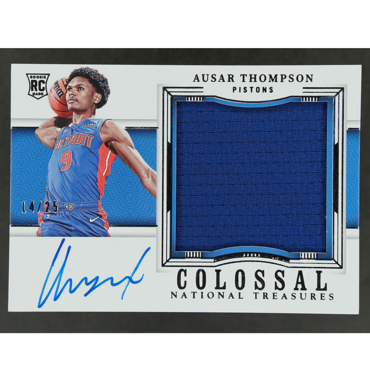 Ausar Thompson 2023 National Treasures Colossal 14/25 RC Rookie Card Jersey #CMA-AST
