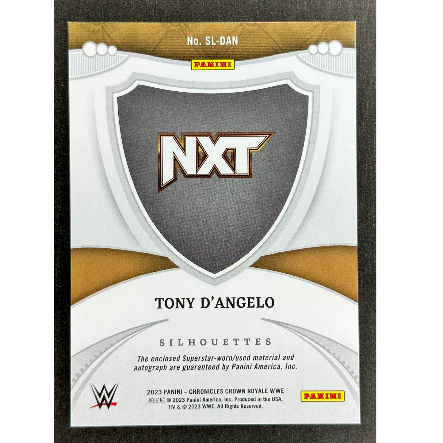 Tony D´Angelo 2023 Crown Royale Memorabilia Auto 76/99 #SL-DAN