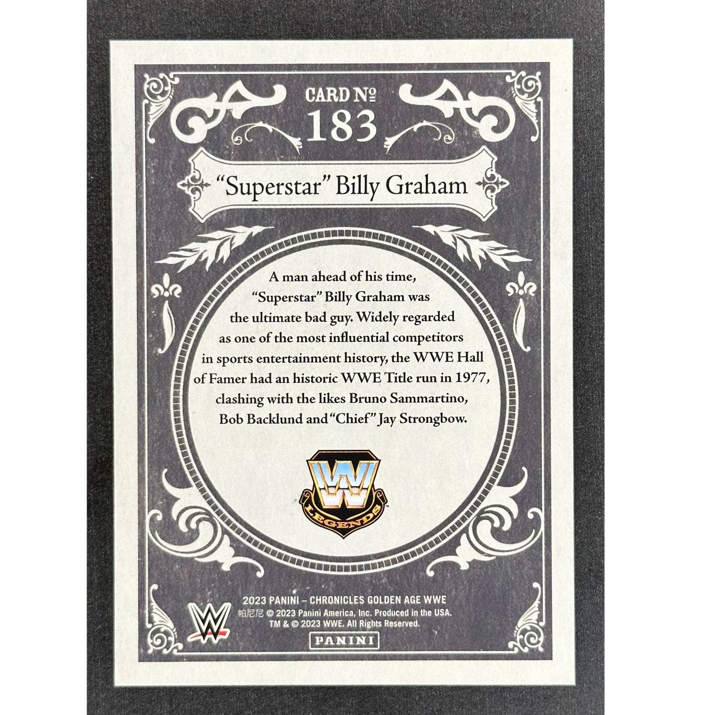 "Superstar" Billy Graham 2023 Chronicles Golden Age 13/25 #183