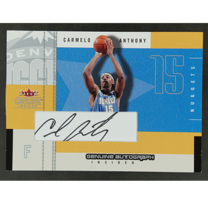 Carmelo Anthony 2003-04 Fleer RC Genuine Autograph Insider #GAI-CA