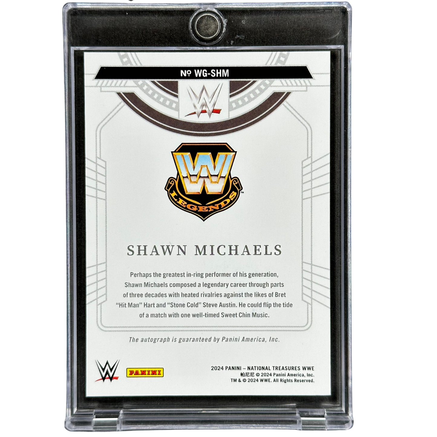 Shawn Michaels 2024 National Treasures Greatest Signatures 24/55 #WG-SHM