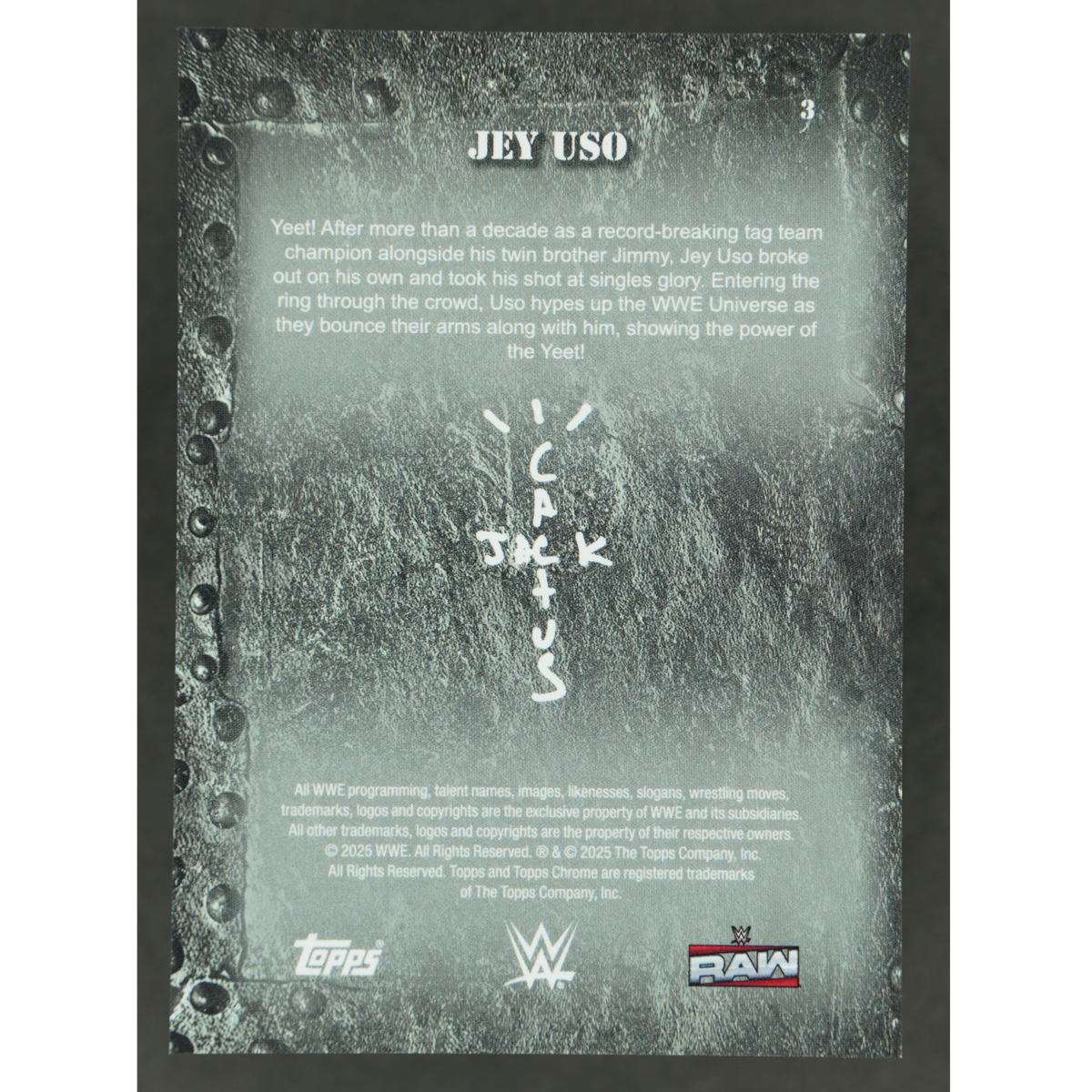 Jey Uso 2025 Cactus Jack 116/125 #3