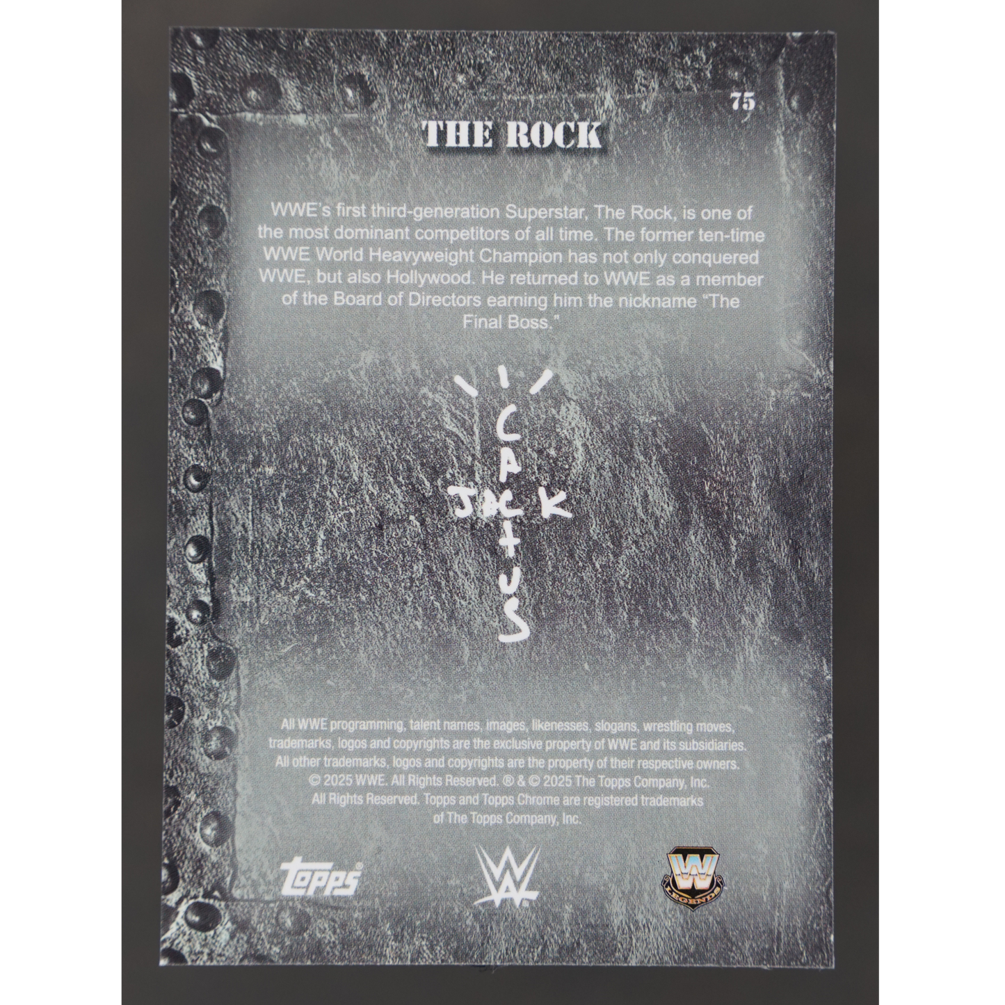 The Rock 2025 Cactus Jack 18/299 #75