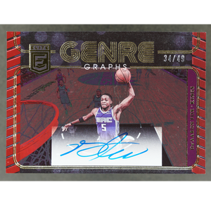 De´Aaron Fox 2022 Elite Genregraphs Red Auto 34/49 #GG-FOX