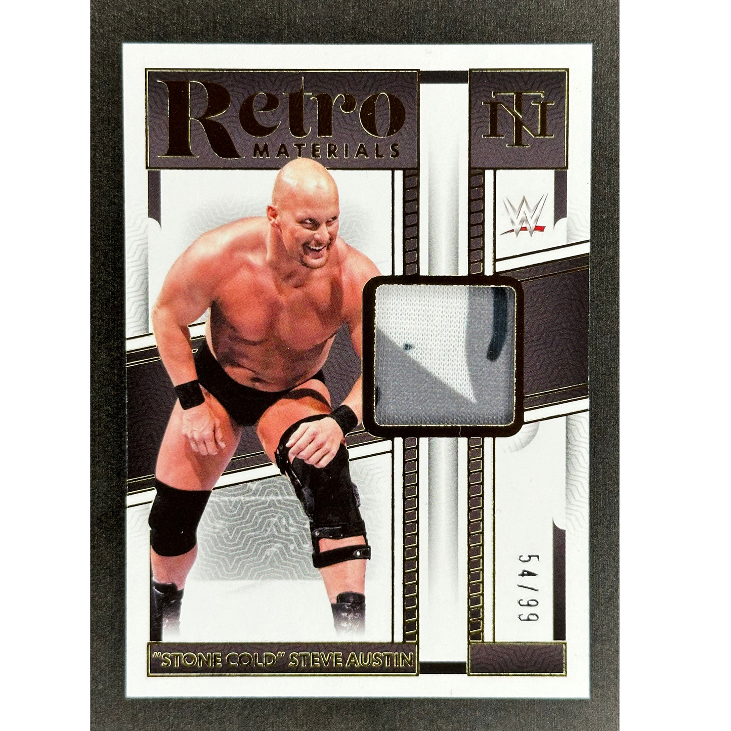 "Stone Cold" Steve Austin 2024 National Treasures Retro Materials 54/99 #RM-SCA
