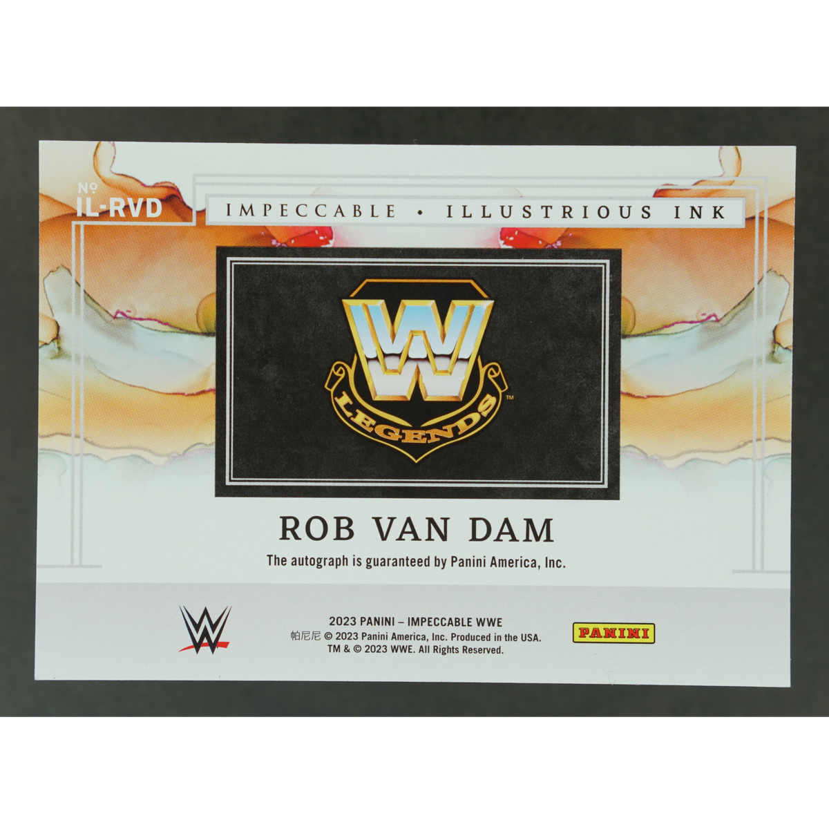 Rob Van Dam 2023 Impeccable Illustrrious Ink Auto 12/75#IL-RVD