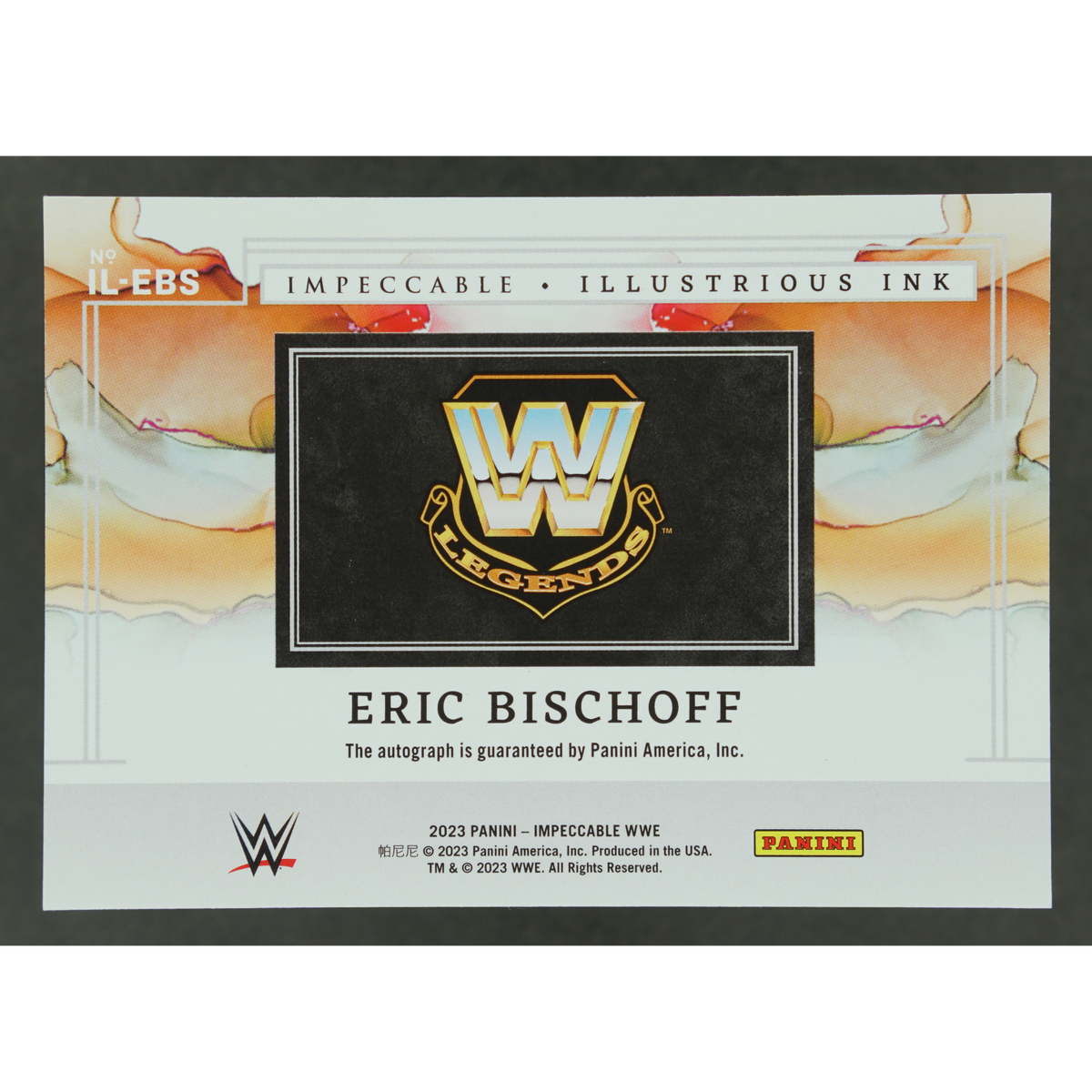 Eric Bischoff 2023 Impeccable Illustrious Ink 49/75 #IL-EBS