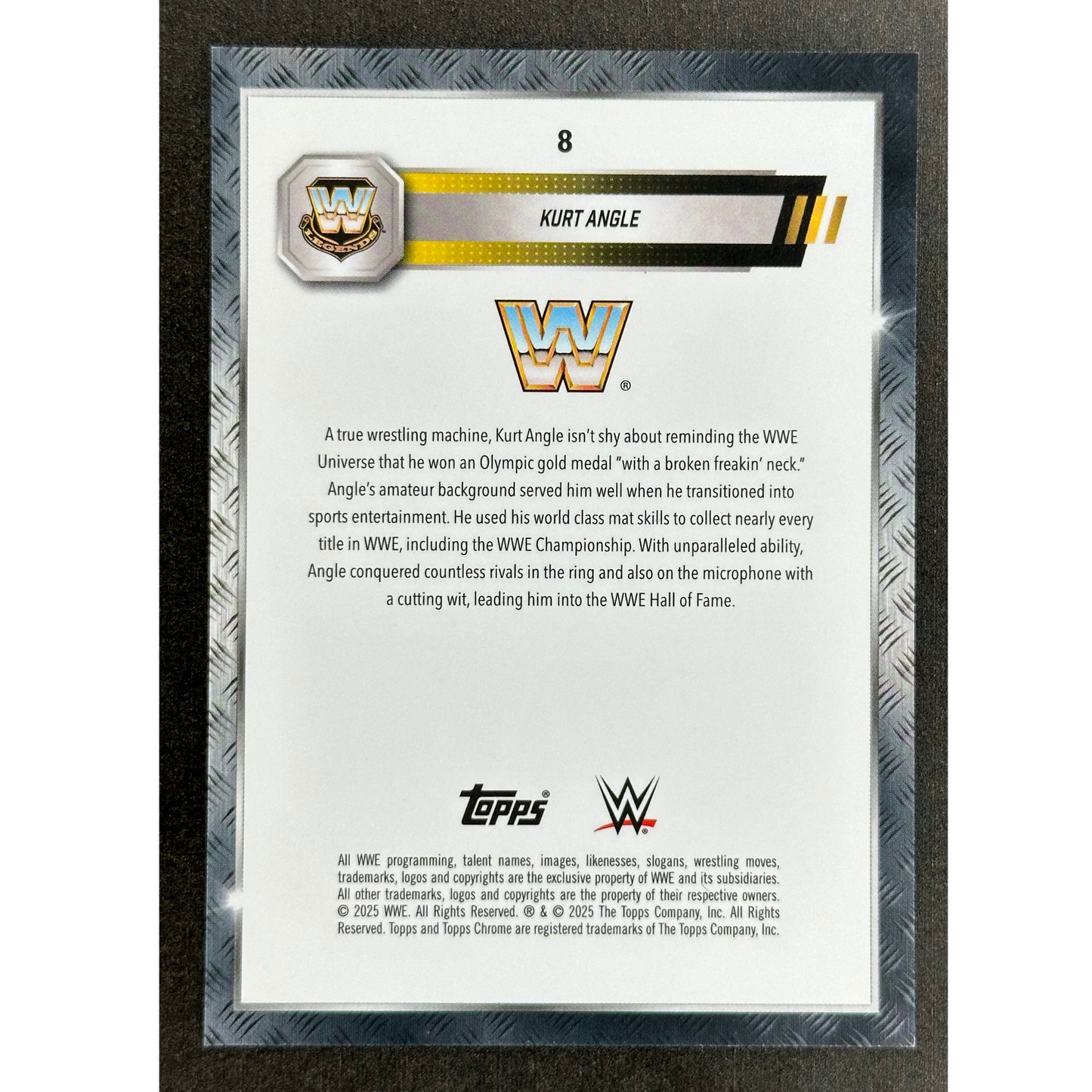 Kurt Angle 2025 Chrome 34/37 #8