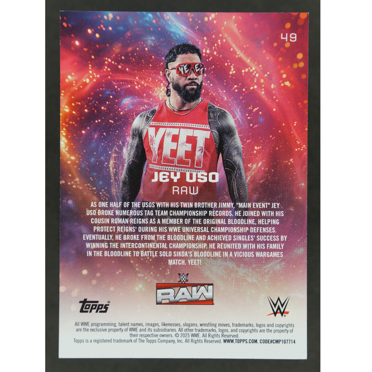 Jey Uso 2025 Universe 14/50 #49