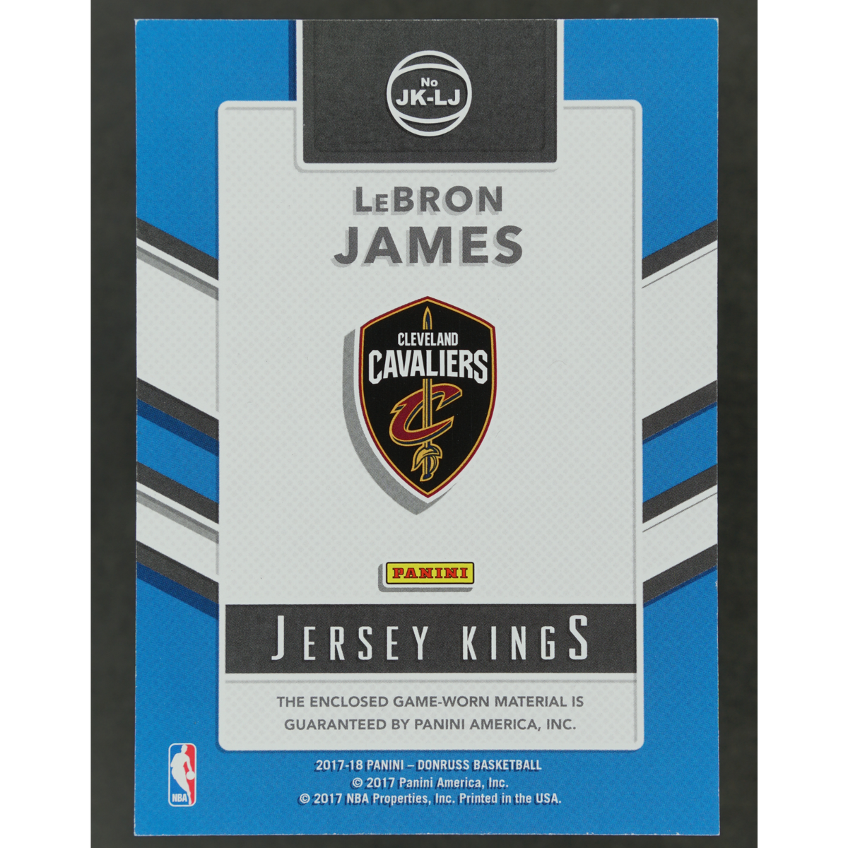 Lebron James 2017 Donruss Jersey Kings #JK-LJ