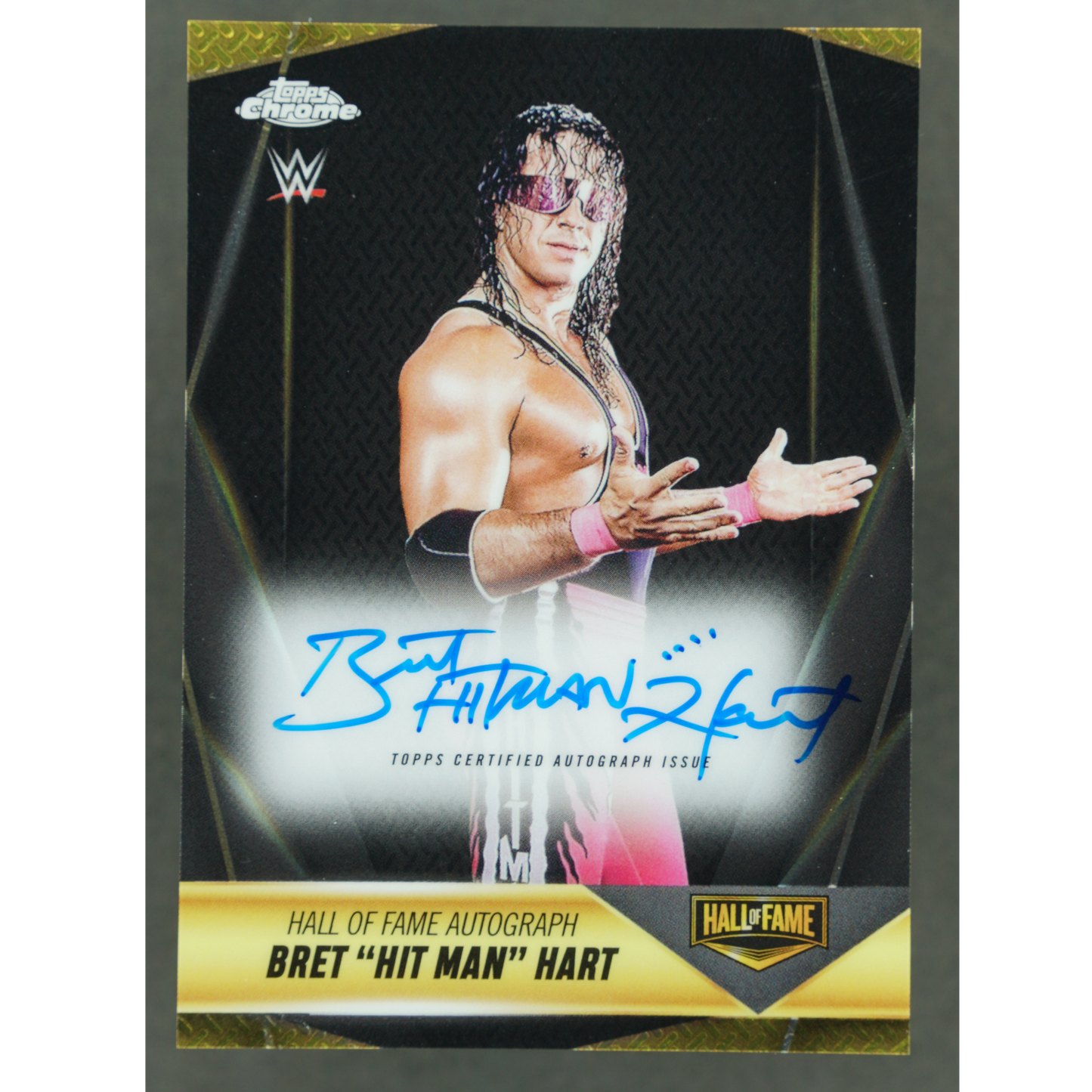 Bret "Hit Man" Hart 2025 Chrome Hall of Fame Auto #HOF-BH