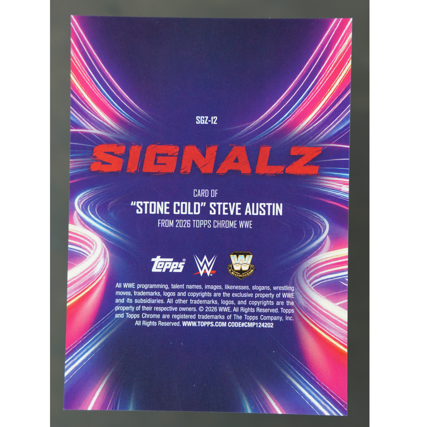 "Stone Cold" Steve Austin 2026 Chrome Signalz #SGZ-12