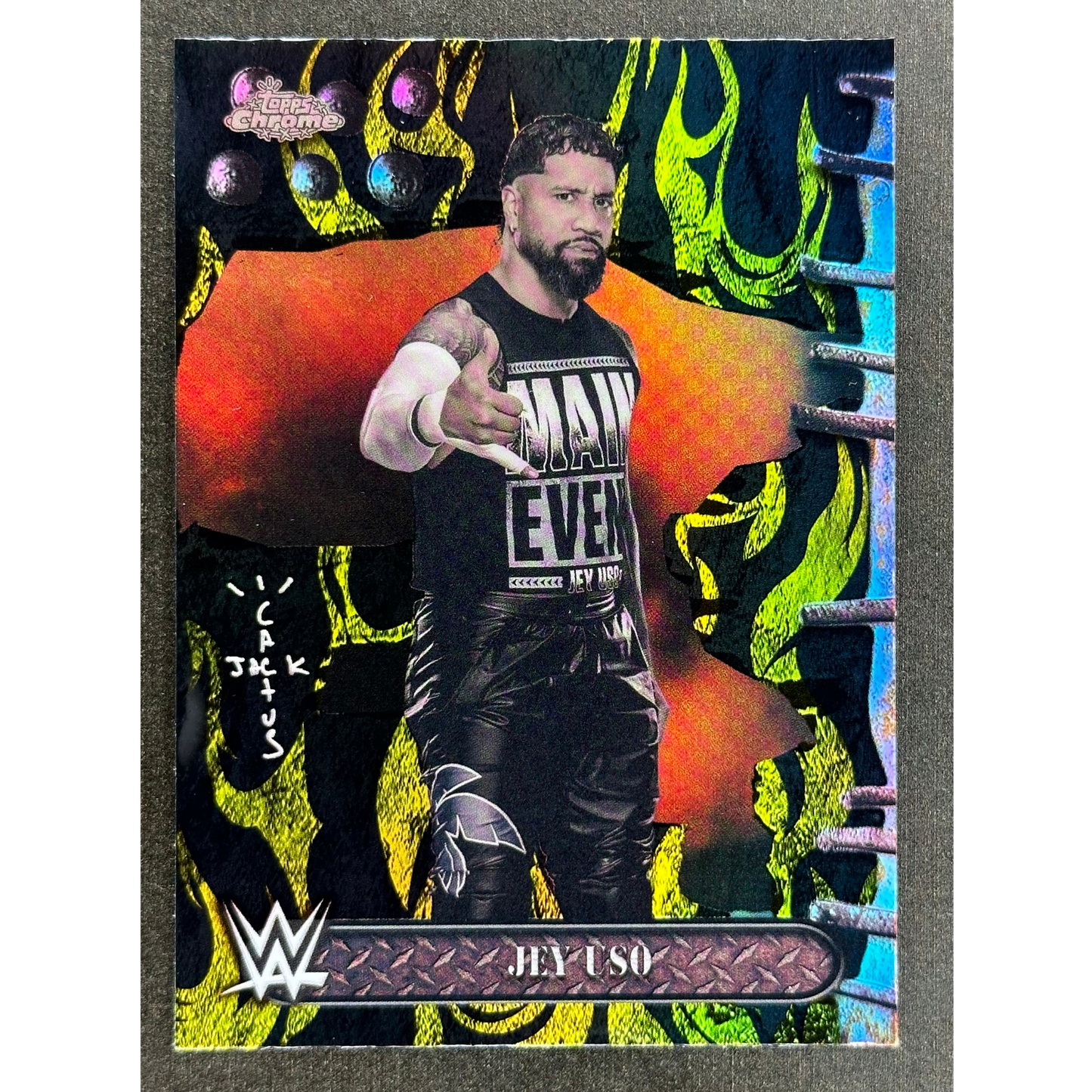 Jey Uso 2025 Cactus Jack Black Yellow #3