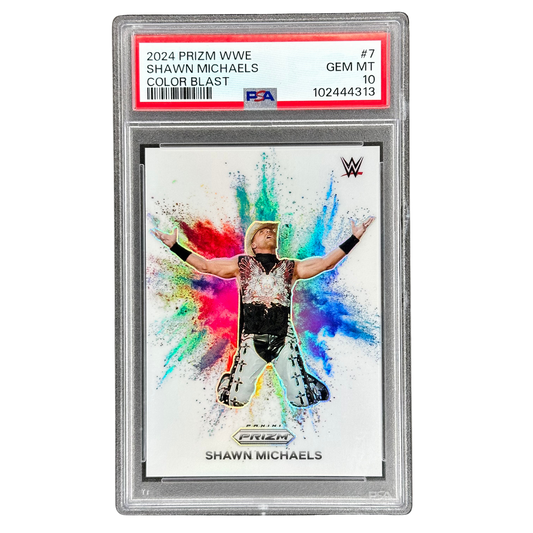 Shawn Michaels 2024 Prizm Color Blast PSA 10 #7