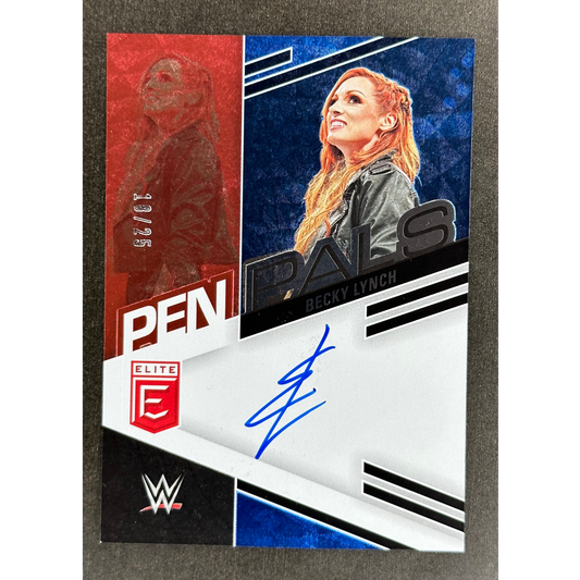 Becky Lynch 2023 Elite Pen Pals 18/25 Auto #PL-BLY