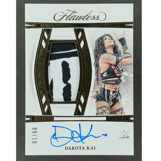 Dakota Kai 2024 Flawless Memorabilia Auto Gold 9/10 #VT-DKI