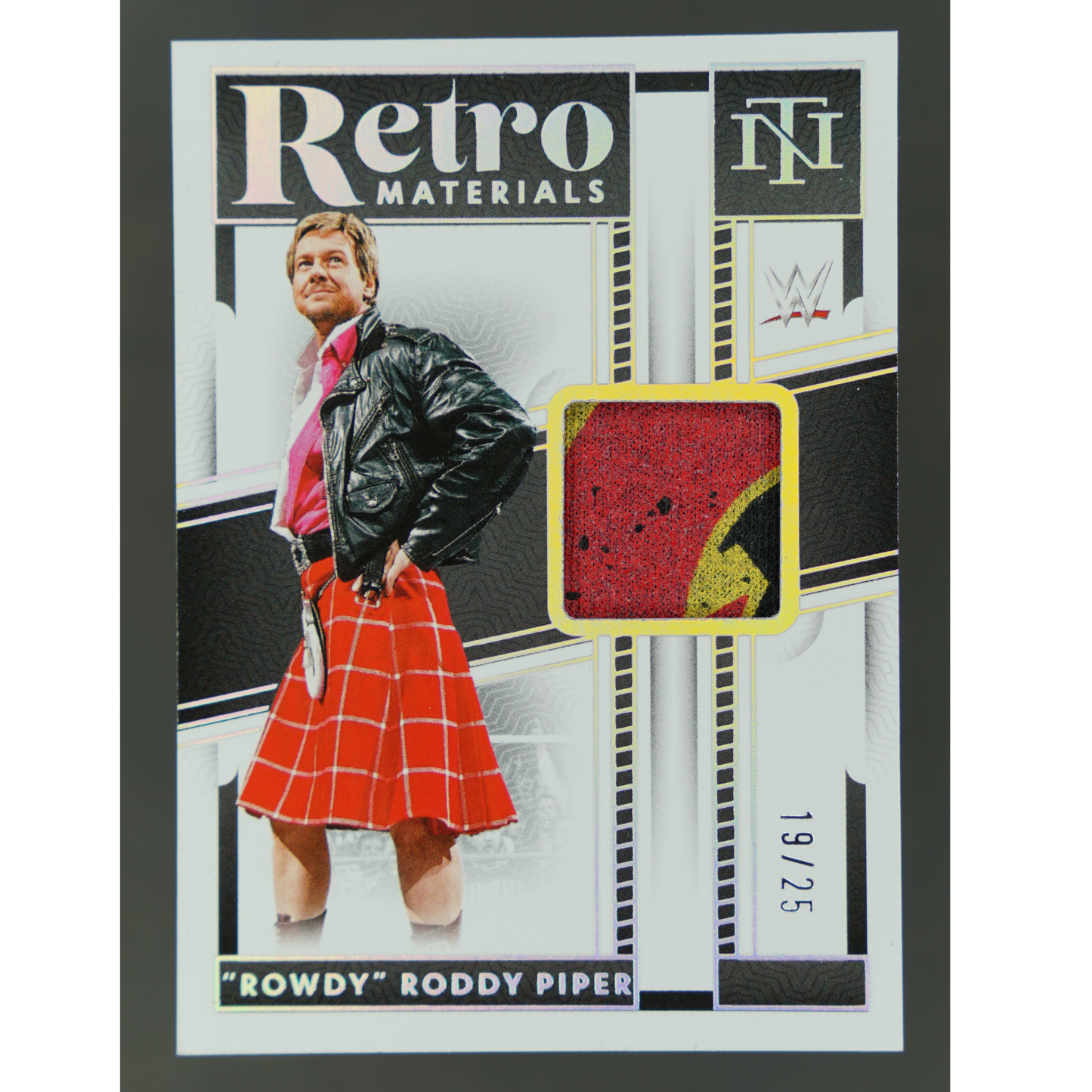 "Rowdy" Roddy Piper 2024 National Treasures Retro Materials Memorabilia 19/25 #RM-RRP