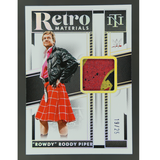 "Rowdy" Roddy Piper 2024 National Treasures Retro Materials Memorabilia 19/25 #RM-RRP
