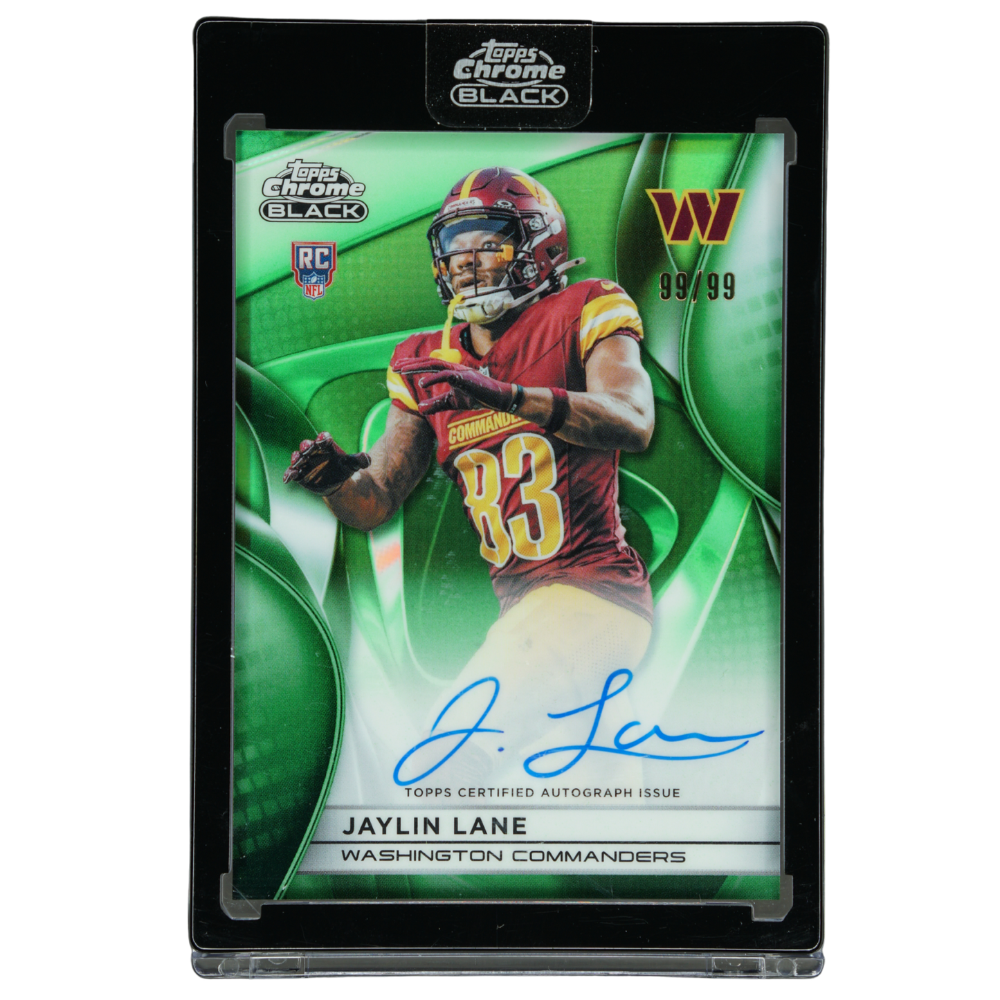 Jaylin Lane 2025 Chrome Black RC Auto 99/99 #RAU-JL
