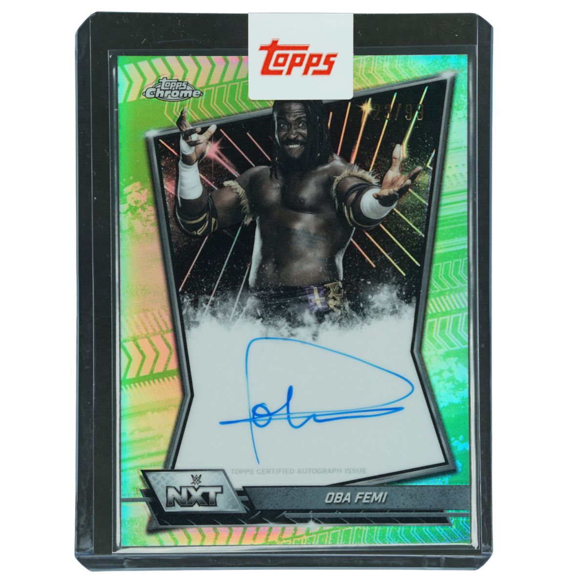 Oba Femi 2026 Chrome NXT Green Auto 23/99 #NXT-OBA