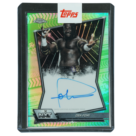 Oba Femi 2026 Chrome NXT Green Auto 23/99 #NXT-OBA