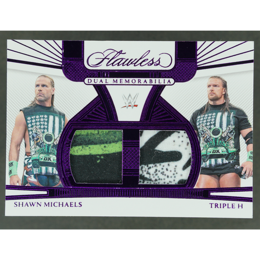 Shawn Michaels und Triple H 2024 Flawless Dual Memorabilia 5/8 #FD-STH