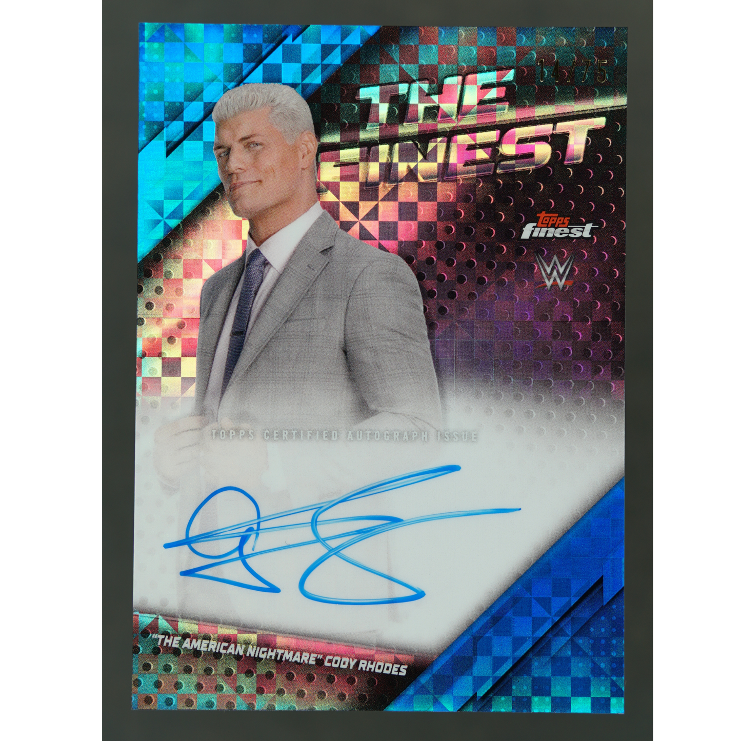 "The American Nightmare" Cody Rhodes 2025 Finest The Finest Auto 14/75 #TFA-TAN