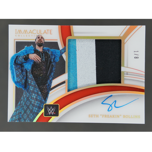 Seth "Freakin" Rollins 2022 Immaculate Memorabilia Auto 1/8 #PM-SFR