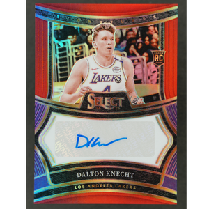 Dalton Knecht 2024 Select Red RC Rookie Card Auto 94/99 #RS-DAL