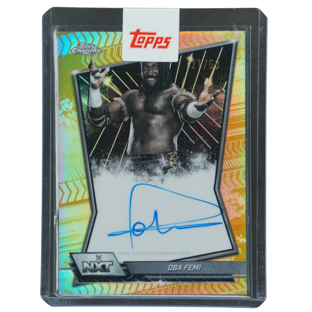 Oba Femi 2026 Chrome NXT Auto Gold 21/50 #NXT-OBA
