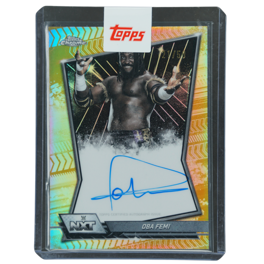 Oba Femi 2026 Chrome NXT Auto Gold 21/50 #NXT-OBA