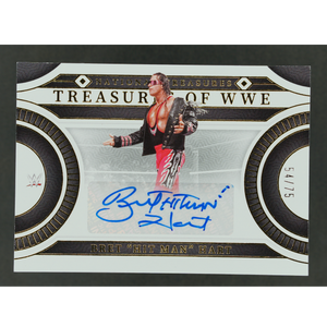 Bret "Hit Man" Hart 2024 National Treasures of WWE Auto 54/75 #TS-BHM
