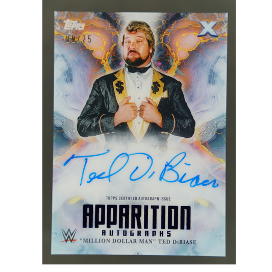 "Million Dollar Man" Ted DiBiase 2025 Exalted Apparition Auto 9/25 #APA-TDB