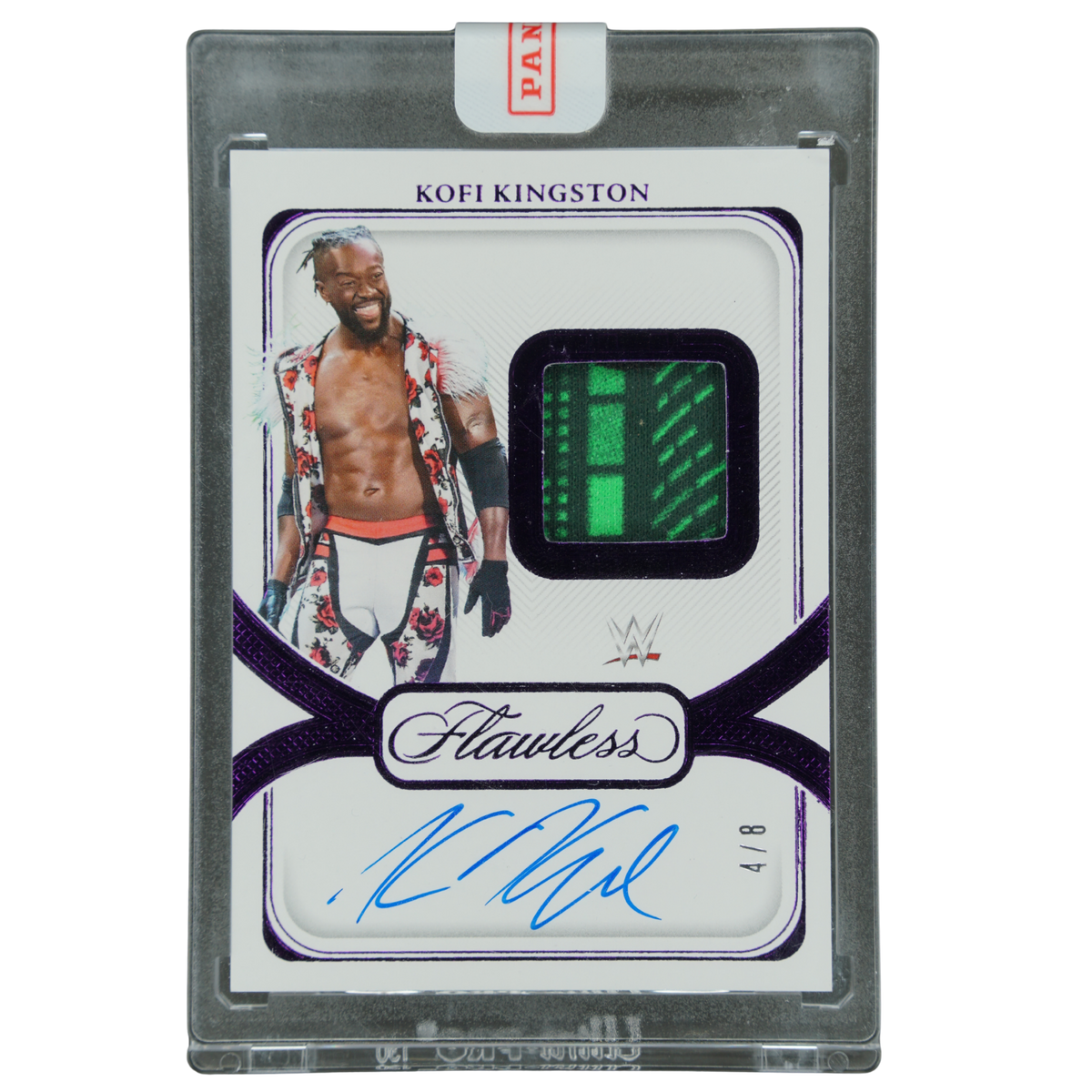 Kofi Kingston 2024 Flawless Memorabilia Auto 4/8 #SP-KKG