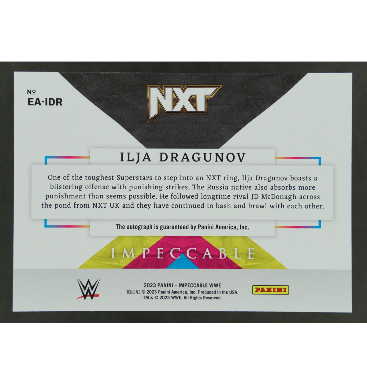 Ilja Dragunov 2023 Impeccable Extravagance Auto 3/75 #EA-IDR
