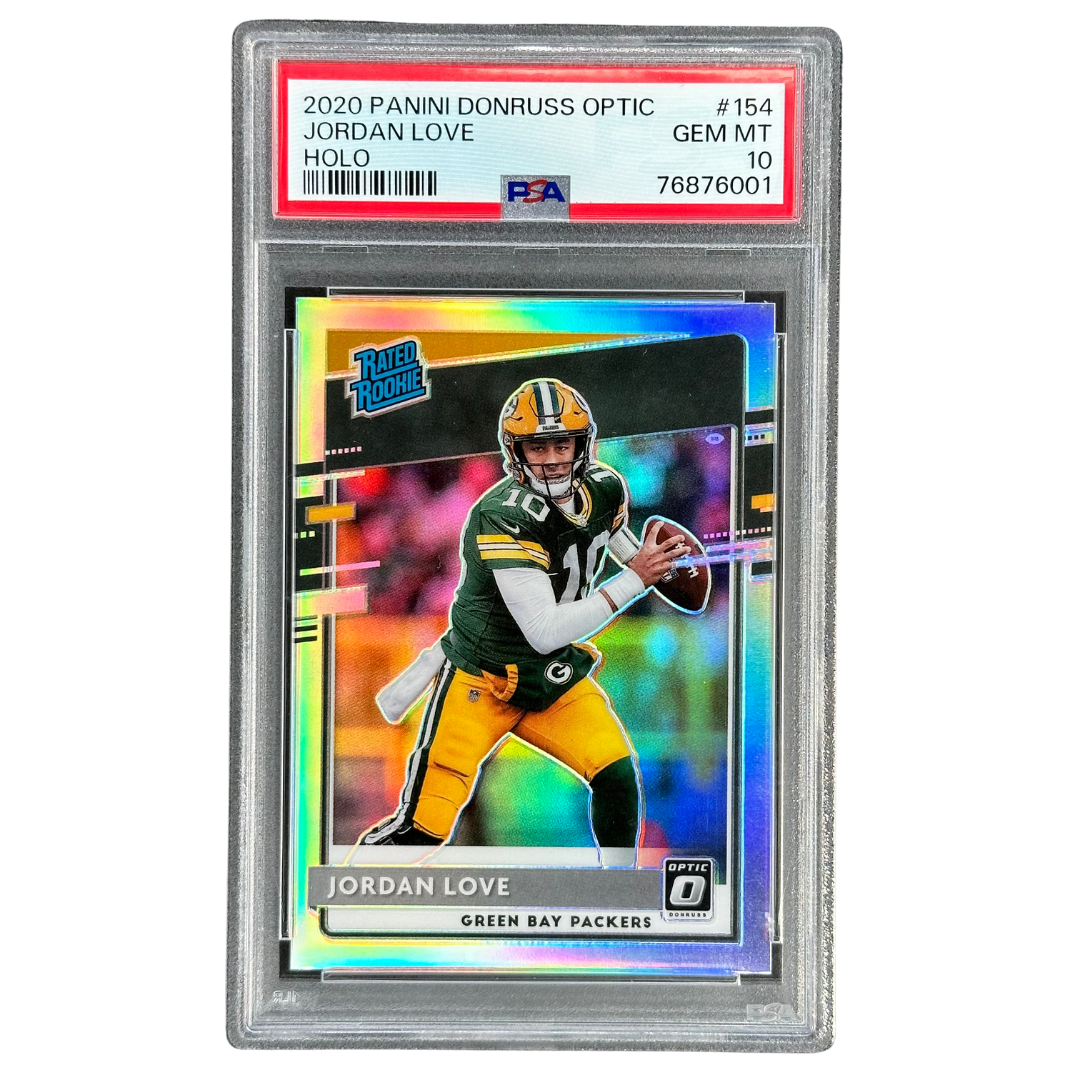 Jordan Love 2020 Optic Holo RC Rookie Card PSA 10 #154