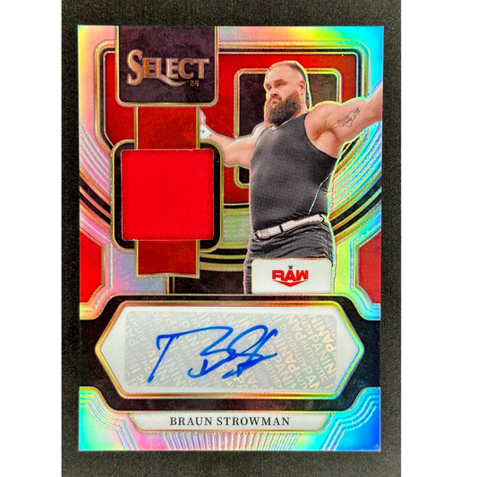 Braun Strowman 2024 Select Memorabilia Auto 28/99 #AM-BSM