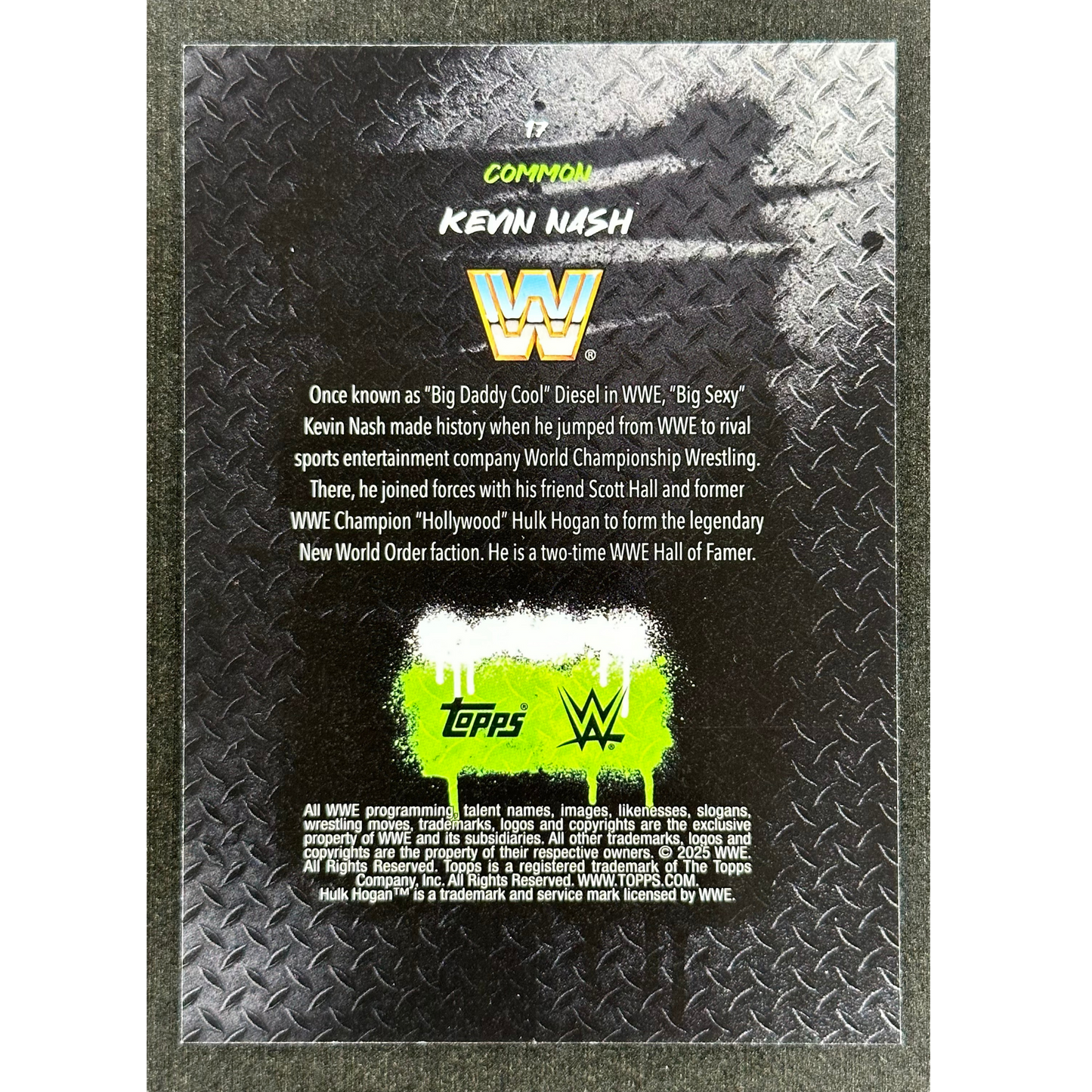 Kevin Nash 2025 Finest Common 15/75 #17