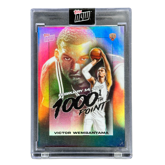 Victor Wembanyama 2024 Topps Now 1000 Point RC Rookie Card #VW-1