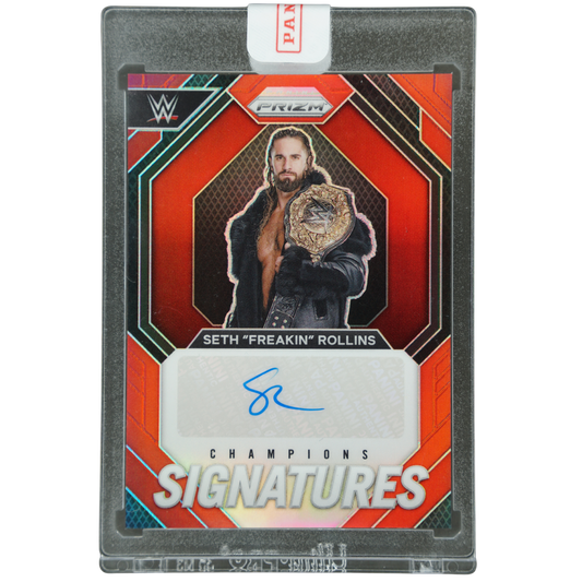Seth "Freakin" Rollins 2024 Prizm Red Champions Signatures 99/99 #CS-SFR