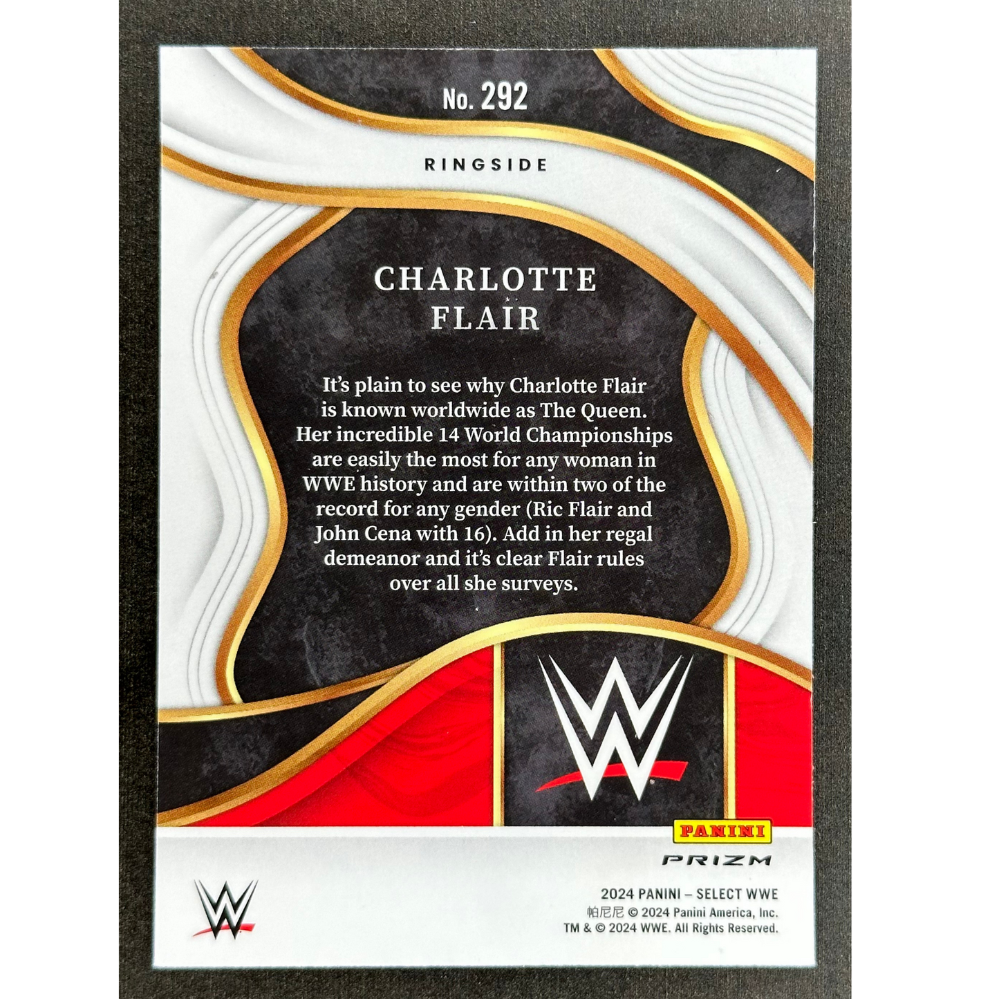 Charlotte Flair 2024 Select Ringside #292